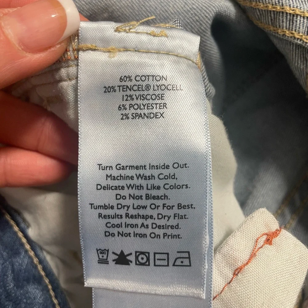 Women Eddie Bauer Blue Skinny Jeans with Classic Style, size 6